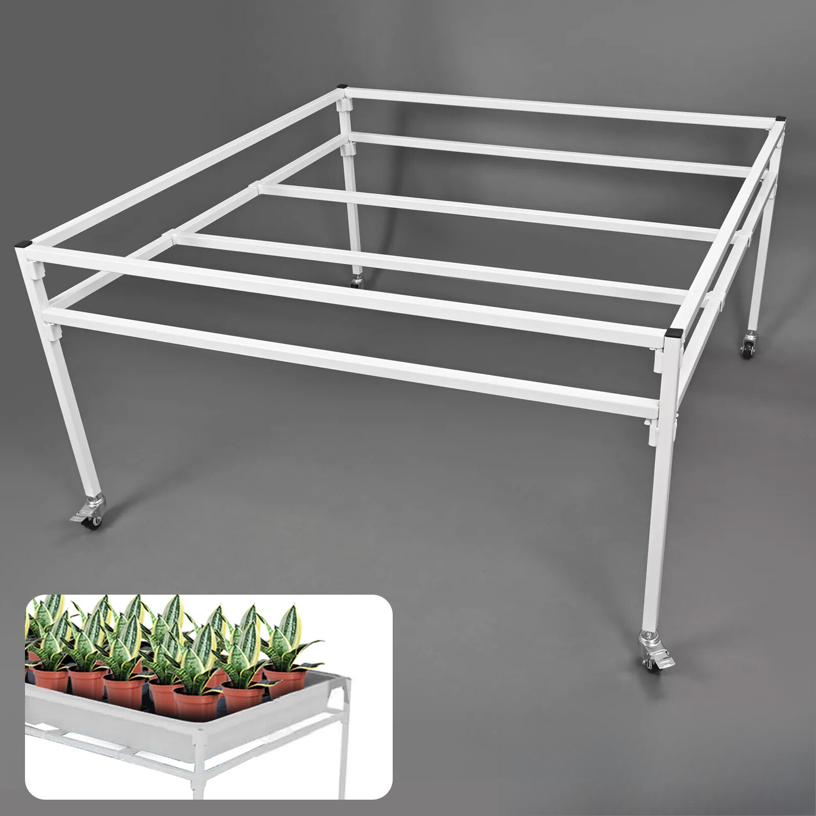 Flood Tray Table - 4.16'x4.33' Flood Table Stand W/wheels For
