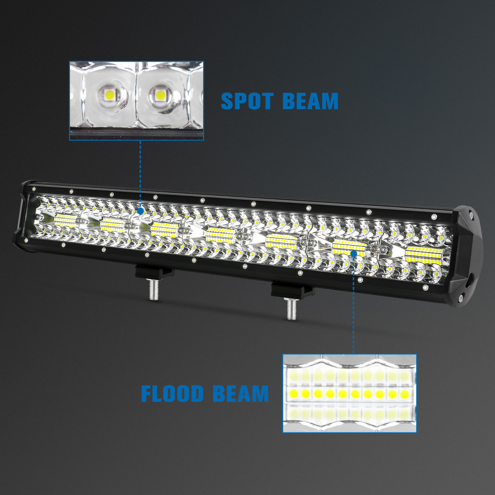 20 Inch LED Work Light + Bull  - đánh giá và giá Flood Tray Table
