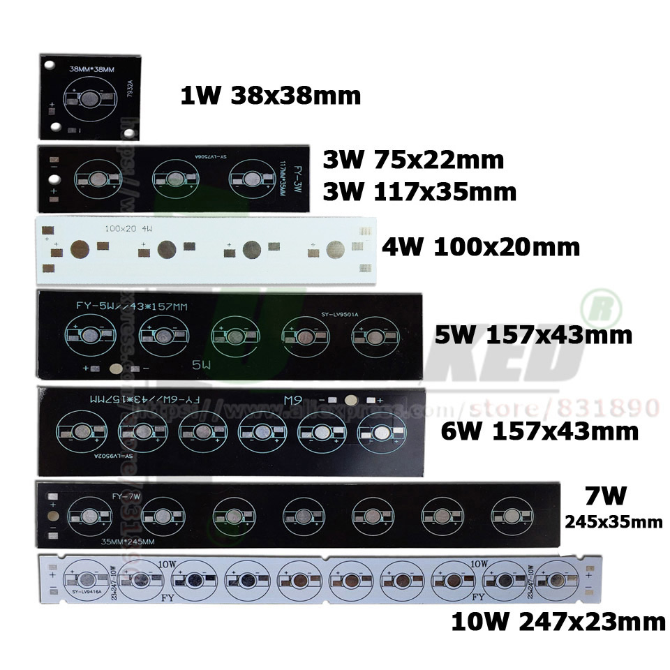 10Pc LED PCB High Power Alumin - đánh giá và giá Flood Tray Table