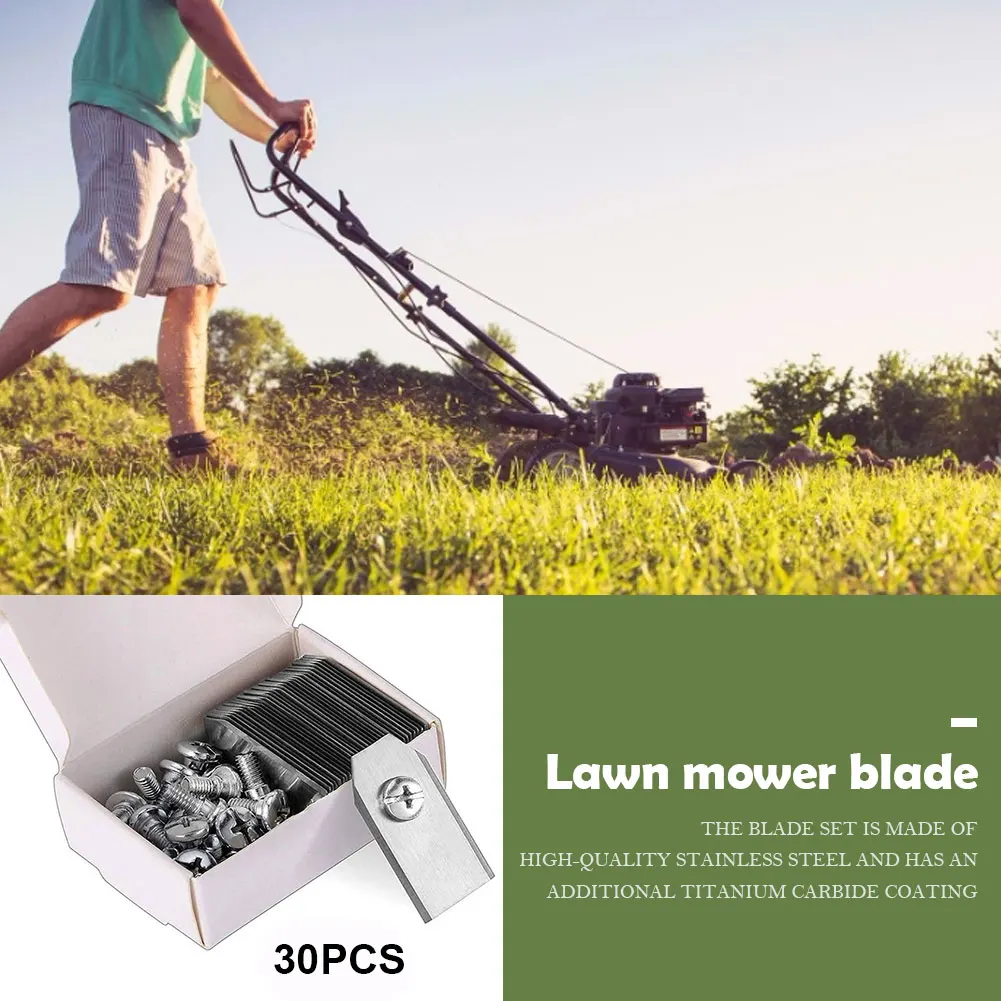 30PCS Lawn Mower Cutting Blade - đánh giá và giá Urban Farming Kit