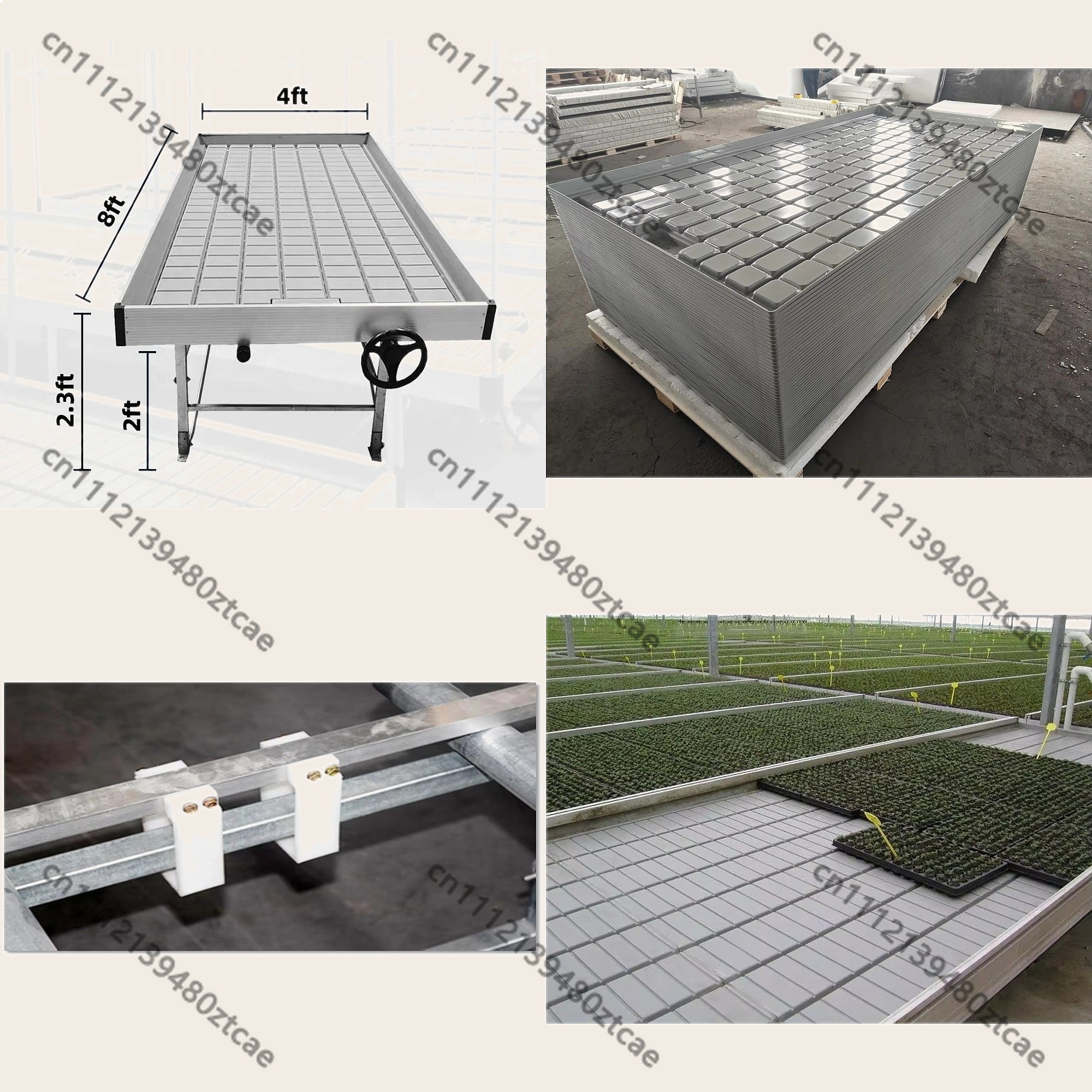 Greenhouse Sliding Benches Hyd - đánh giá và giá Flood Tray Table